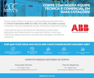 ABC Drives Fornecimento Linha ACS da ABB